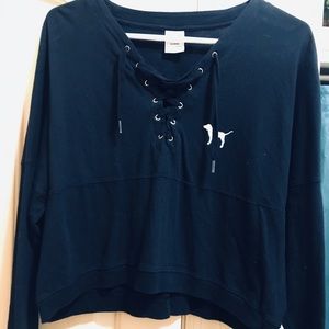 Pink crop sweatshirt size medium